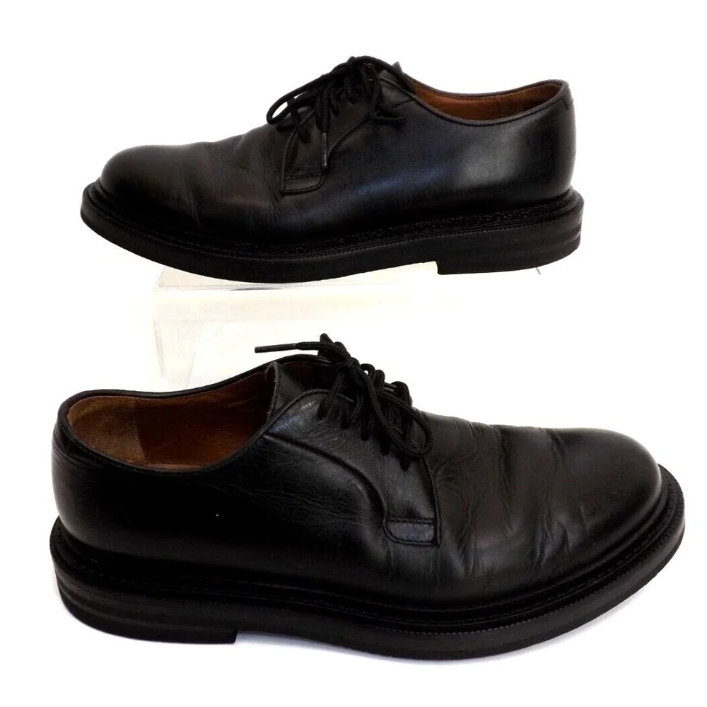 Aquatalia Made in Italy Black Leather Oxford # 449669 - Men's size 9 M